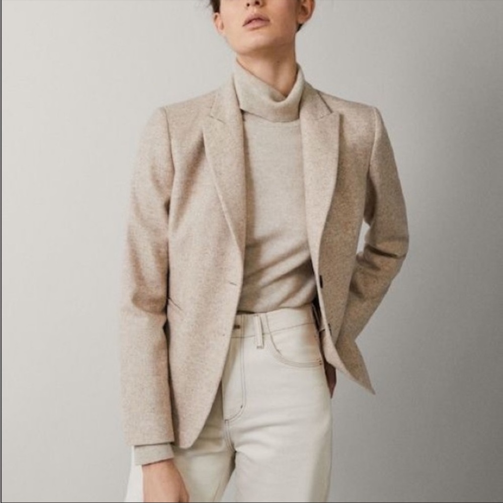 Massimo Dutti Wool-Alpaca Blend Blazer